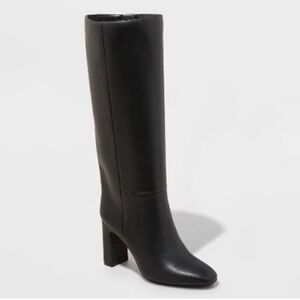 Elegant Black Knee-High Women's Boots